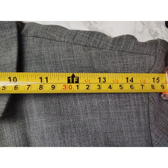 Rampage Gray  Lightly Padded Fitted Shoulder Women's Workwear Blazer Size 7 - Picture 7 of 13
